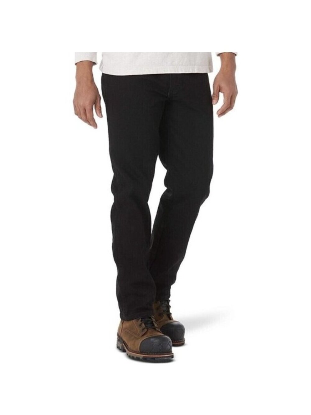 Rustler Men's Classic Regular Fit By Wrangler Comfort & Durability 35X34 Black